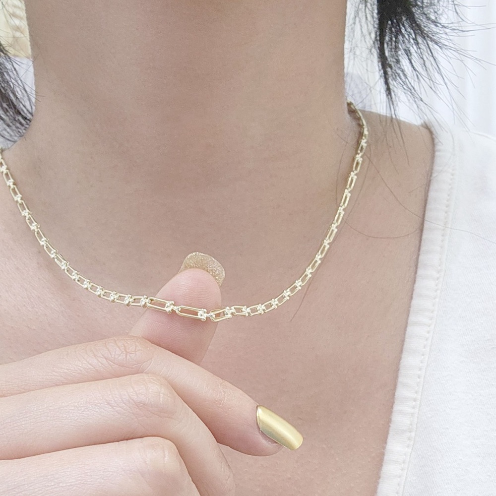 14kt yellow gold horseshoe hardwear 16”-18”